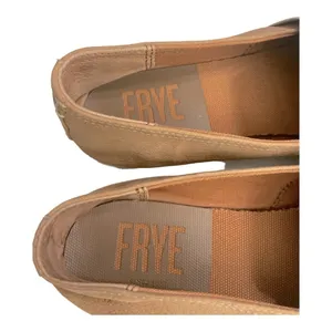 Frye Womens Size 8 M Lisa Slip On Leather Sneakers Tan Casual Flats thumbnail 7