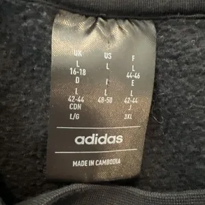 Adidas‎ Women’s Sweatshirt Large Fleece Lined Cropped Boxy Atheleisure thumbnail 3