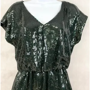 Trina Turk Womens Dress‎ Size 2 Sequin Party Cocktail Y2K Glam Sparkle Night Out thumbnail 2