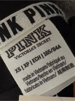 Victoria’s Secret pink black white crewneck sweatshirt crew sweater thumbnail 3