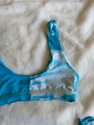 Dippin Daisy’s Swimwear Blue Tie Dye Size Small thumbnail 3
