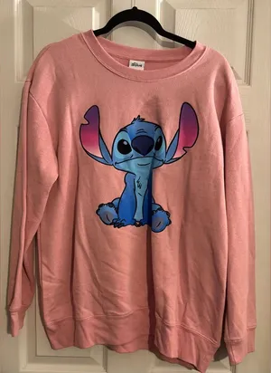 Disney Pink Stitch Crewneck thumbnail 1