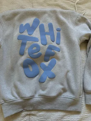 White fox new standard hoodie thumbnail 4