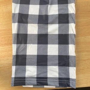 Source Unknown NWOT Soft Plaid Gingham Black & White Long Pants Pajamas M thumbnail 5