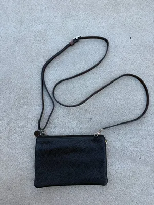 Brighton Brown & Black Croc Embossed Mini Crossbody Purse with Adjustable Strap thumbnail 4