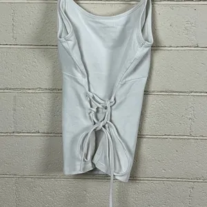 Brandy Melville John Galt White Lace Up Back Tank one size thumbnail 7