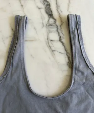 Free People Movement Blue Gray Tank Top Bra thumbnail 5