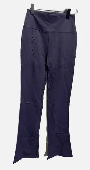 Wild Fable Flare Leggings Women XS Navy Purple‎ High Waisted Split Hem Pants thumbnail 1
