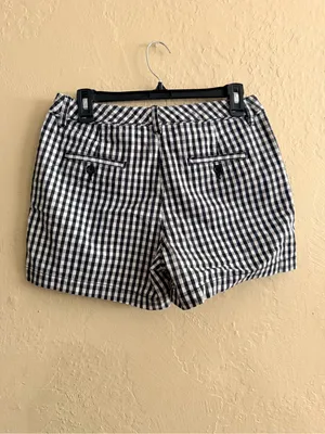 Zac & Rachel Black and White Gingham Shorts thumbnail 2