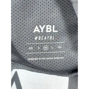 AYBL Balance V Neck Sports Bra Gray Racerback Medium M Athletic Gym Training thumbnail 6