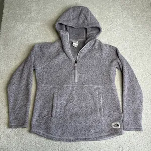 Women's‎ The North Face Small Purple 1/4 Zip Hoodie Sweatshirt thumbnail 1