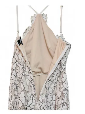 Lulus Women’s Delicate Darling Beige and Ivory Lace Bodycon Mini Dress Size XS thumbnail 13