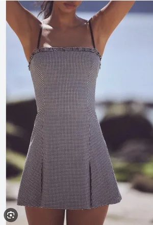 ZARA Box Pleat Mini Dress thumbnail 2