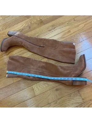 Kelsi Dagger Brooklyn Logan over-the-knee boot in brown chestnut suede Sz 6.5 thumbnail 6