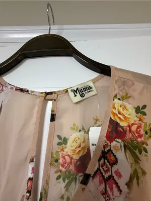 Show Me Your MuMu Blush Floral Keyhole Romper thumbnail 4