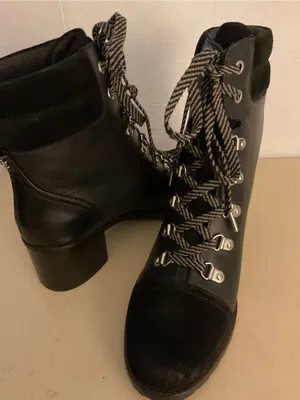 Sam Edelman women black combat Manchester boots US 9 thumbnail 15