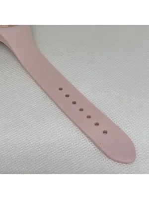Digital quartz women’s watch pink rose gold tone 37mm silicone band running thumbnail 5