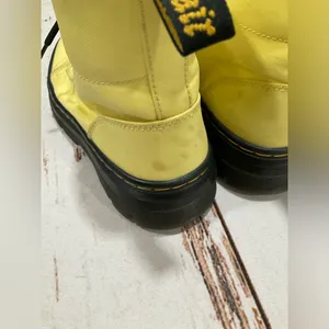 Dr. Martens Combs W‎ Yellow Nylon And Rubber Boots thumbnail 3