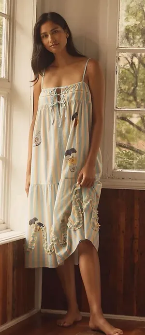 NWT Anthropologie LyreBird Midi Nap Dress thumbnail 1