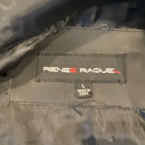 Renee Raquel Black Zipper PU Jacket, Large thumbnail 11