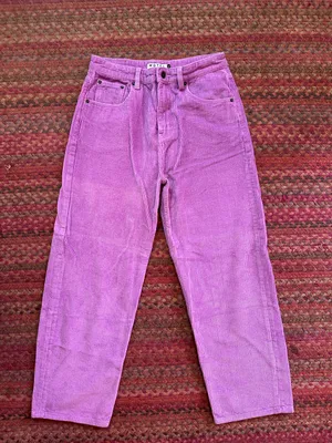 Motel Rocks LAVENDER PURPLE Corduroy High-Waist Pants thumbnail 1