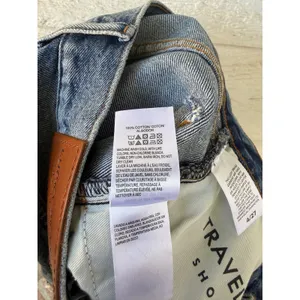 Lucky Brand Traveler High Rise Button Fly Denim Shorts Medium Wash Blue Size 27 thumbnail 3