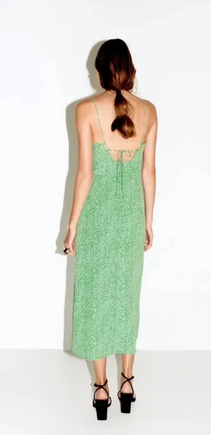 ZARA Green Maxi Dress thumbnail 2