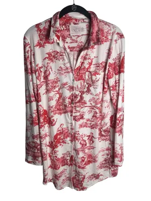 The Cat’s Pajamas Pima Knit Night Shirt Idle Hours White S NWOT thumbnail 3