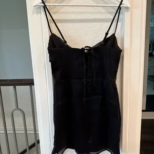 Superdown Black Cowl Neck Mini Dress — Size S thumbnail 6