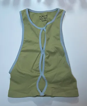 Urban Outfitters Out From Under Green Violetta Seamless Cutout Bra Top XS S thumbnail 1