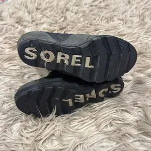 Sorel Lexie Wedge Quilted Puffer Lug Sole Boots Leather size 7 thumbnail 6
