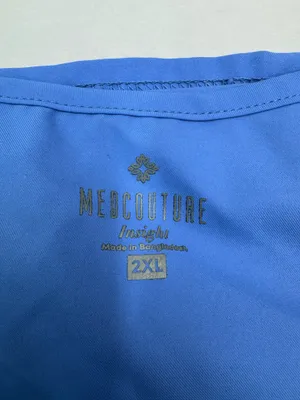 Med Couture Ceil Blue Short Sleeve Scrub Top Size 2XL thumbnail 5