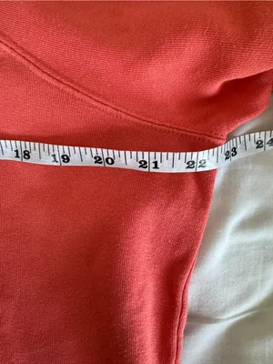 Sézane Amour Sweatshirt Pêche Vif Coral Pink Logo Organic Cotton Size S Sezane thumbnail 9