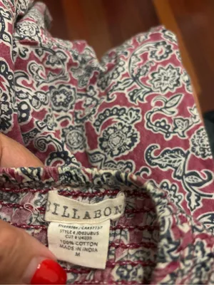 Billabong Purple and Black Paisley Spaghetti Strap Sundress thumbnail 5