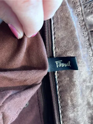 Vintage Fossil Talita Brown Leather Hobo Crossbody Handbag thumbnail 6