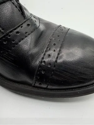 Tommy Hilfiger Black Leather Tall Riding Boots Lace Up Side Zip Women’s 6.5M thumbnail 16