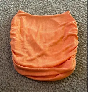 super cute top orange size small thumbnail 1