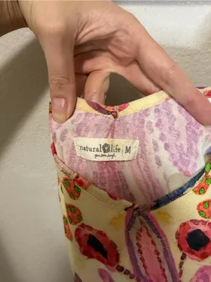 Natural Life Gracie Maxi Slip Dress Medium Boho Paisley Patchwork Rayon thumbnail 5