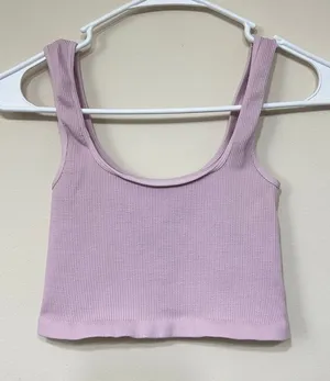 Free People Movement Lavender Ribbed Seamless Tank Small thumbnail 1