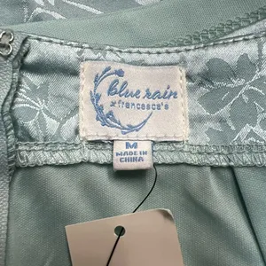 Francesca’s Blue Rain‎ Floral Embossed Satin Mini Skirt thumbnail 7