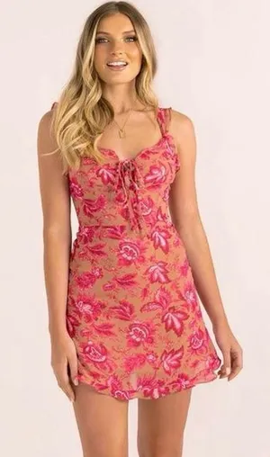 White Fox Boutique Sundae Muse Juliet Floral Mini Dress thumbnail 1