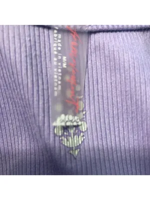 Free People Ribbed Crop Tank Top Size M Lilac thumbnail 3