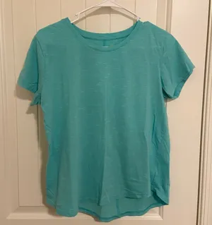 EUC Tek Gear women’s‎ turquoise active scoop neck tshirt medium thumbnail 1