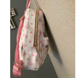 NWOT Minnie Mouse Pink Polkadot Faux Leather Mini Backpack thumbnail 3