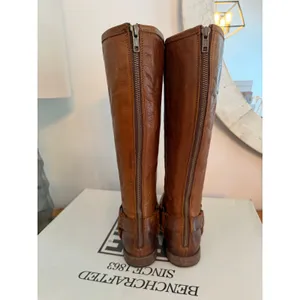 Frye Phillip Harness Tall Cognac Leather riding boots size 7.5 thumbnail 4