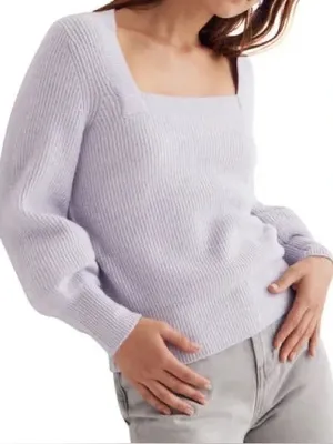 Madewell Melwood Square-Neck Pullover Sweater size Small thumbnail 1