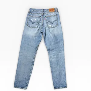 Levis Ankle Skinny‎ Relaxed Distressed Light Wash Jeans Size 26 Button Fly Y2K thumbnail 2