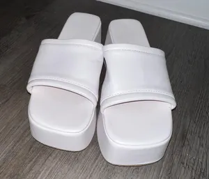 White Platform Sandal Size 8.5 thumbnail 2