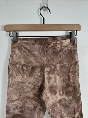 Lululemon‎ Align Crop 23” Shine Leggings Size 6 Diamond Dye Misty Shell Cacao thumbnail 5