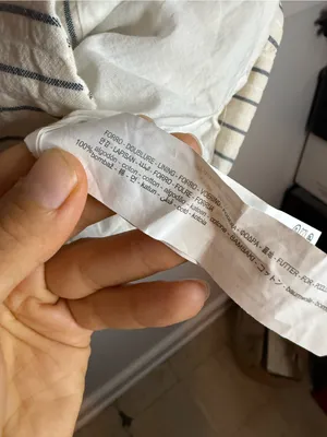 Zara Cream and Navy Pinstripe Cotton Vest thumbnail 5